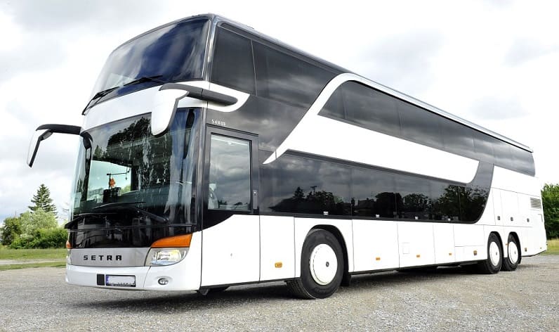 Austria: Bus agency in Ybbs an der Donau, Lower Austria